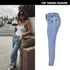 Fashionable Women's Jeans High Waisted Mom Jeans Straight Pants